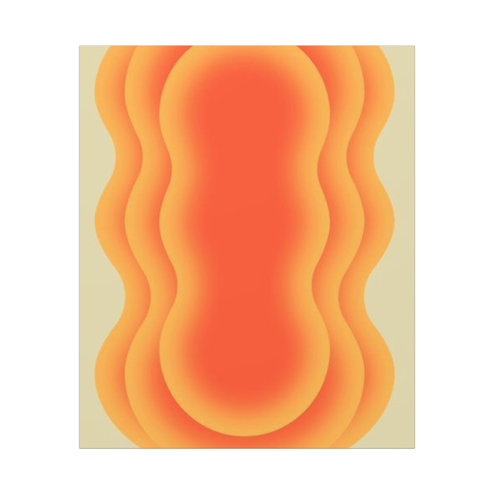 Orange Glow Vintage Canvas Art