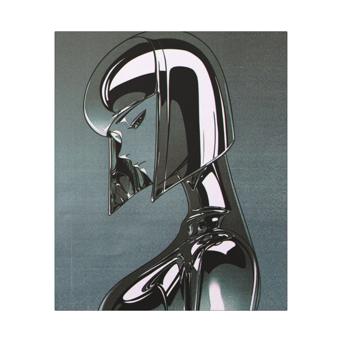 Cyber Metallic Canvas Wall Art