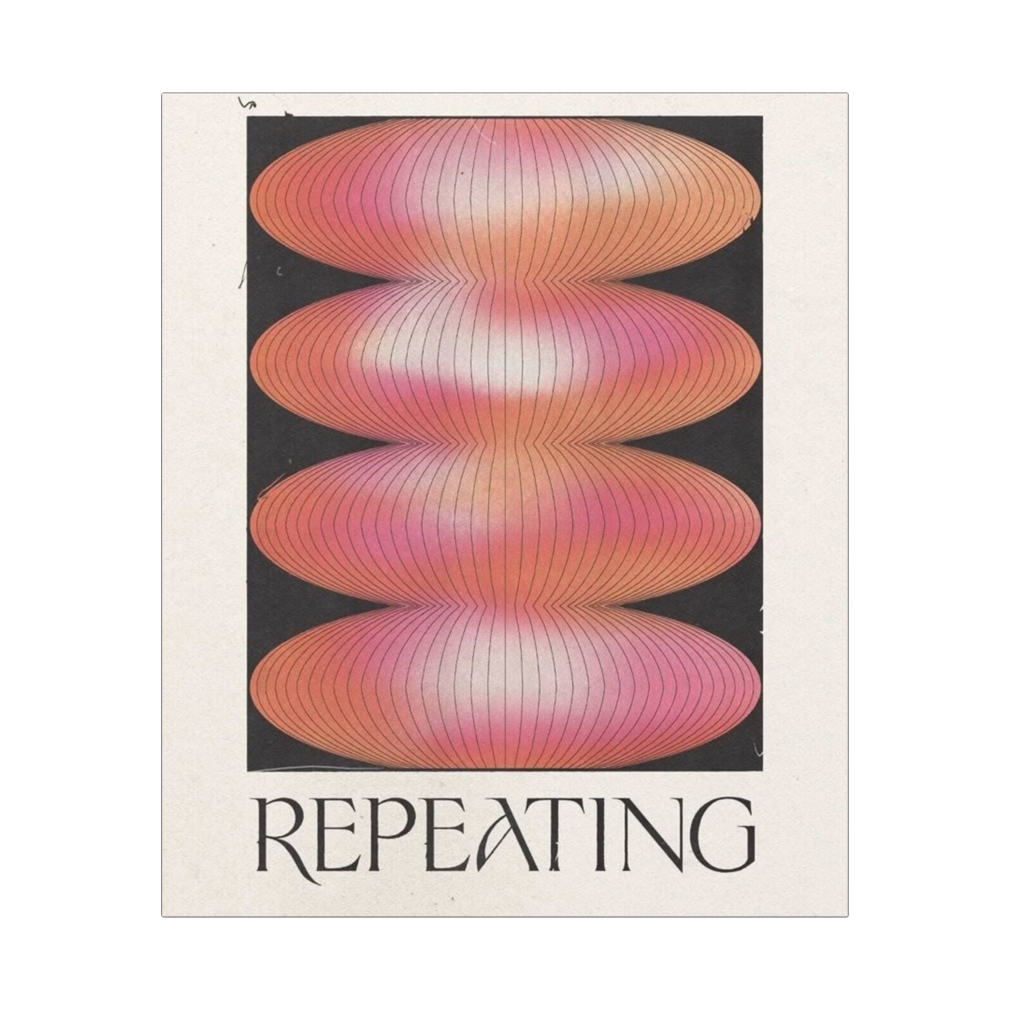 Repeating Abstract Canvas Wall Art