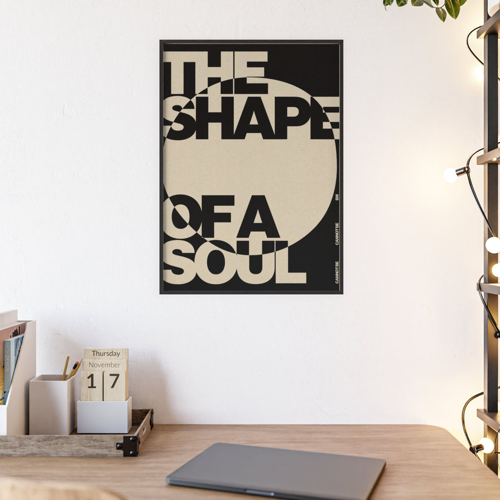 The Shape of a Soul Framed Wall art