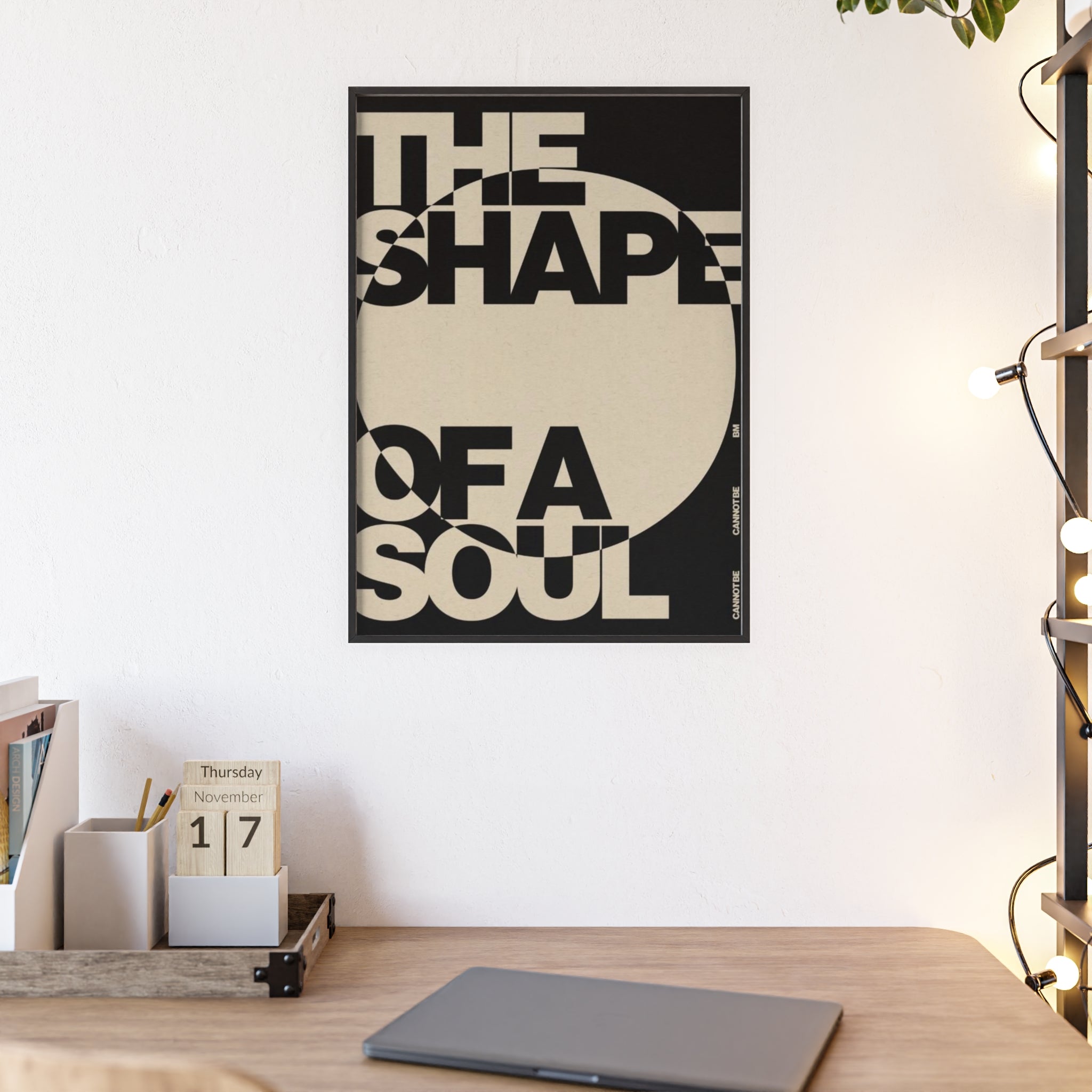 The Shape of a Soul Framed Wall art